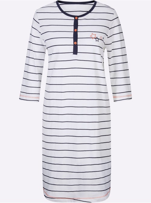 Chemise de nuit jersey fin - taille standard - witt - Kiabi Chemise de nuit jersey fin - taille standard - witt - Kiabi