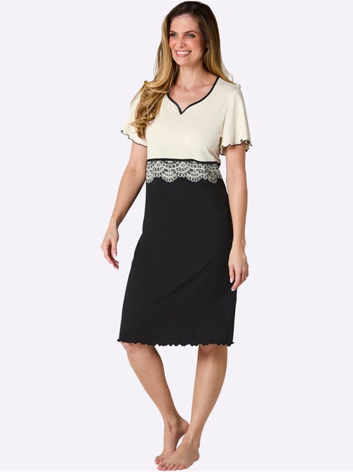 Chemise De Nuit Jersey Fin - Taille Standard - Witt - Kiabi Chemise De Nuit Jersey Fin - Taille Standard - Witt - Kiabi