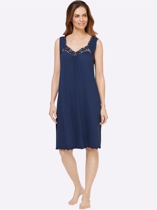 Chemise De Nuit Jersey Fin - Taille Standard - Witt - Kiabi Chemise De Nuit Jersey Fin - Taille Standard - Witt - Kiabi