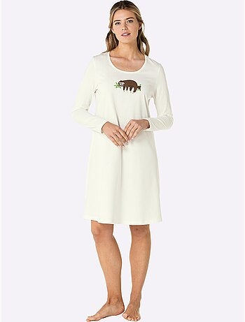 Chemise De Nuit Jersey Fin - Taille Standard - Witt
