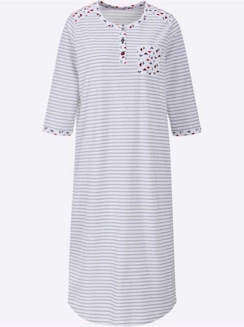 Chemise de nuit jersey fin - taille standard - witt - Kiabi Chemise de nuit jersey fin - taille standard - witt - Kiabi