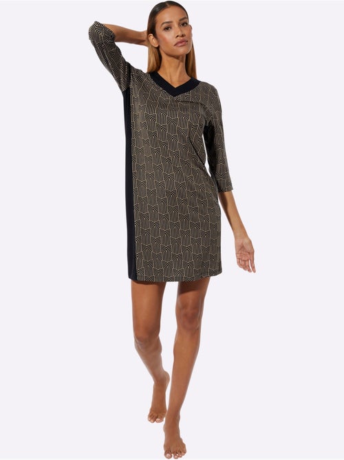 Chemise De Nuit Jersey Fin - Taille Standard - Witt - Kiabi