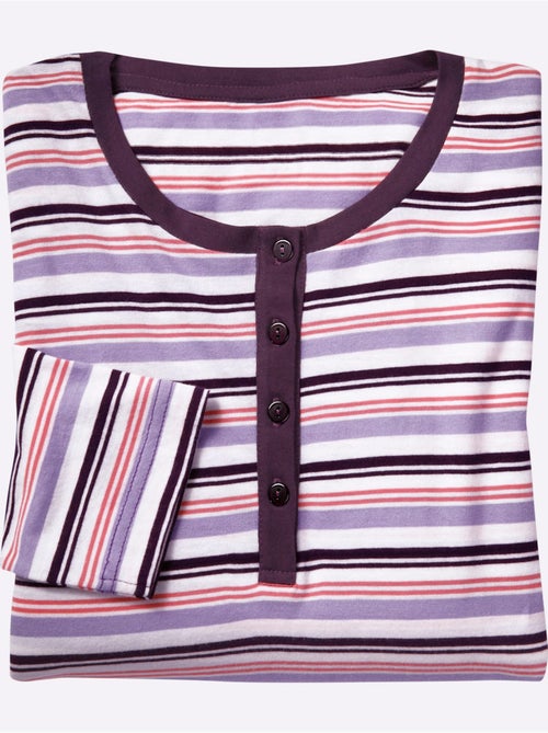 Chemise de nuit jersey fin - taille standard - witt - Kiabi Chemise de nuit jersey fin - taille standard - witt - Kiabi