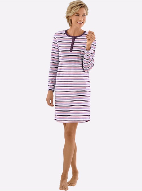 Chemise de nuit jersey fin - taille standard - witt - Kiabi Chemise de nuit jersey fin - taille standard - witt - Kiabi