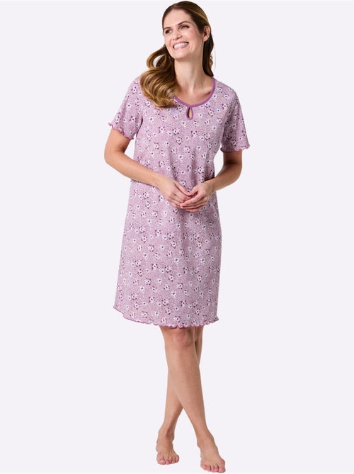 Chemise De Nuit Jersey Fin - Taille Standard - Witt - Kiabi