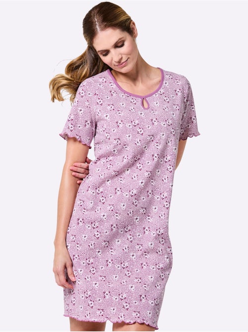 Chemise De Nuit Jersey Fin - Taille Standard - Witt - Kiabi