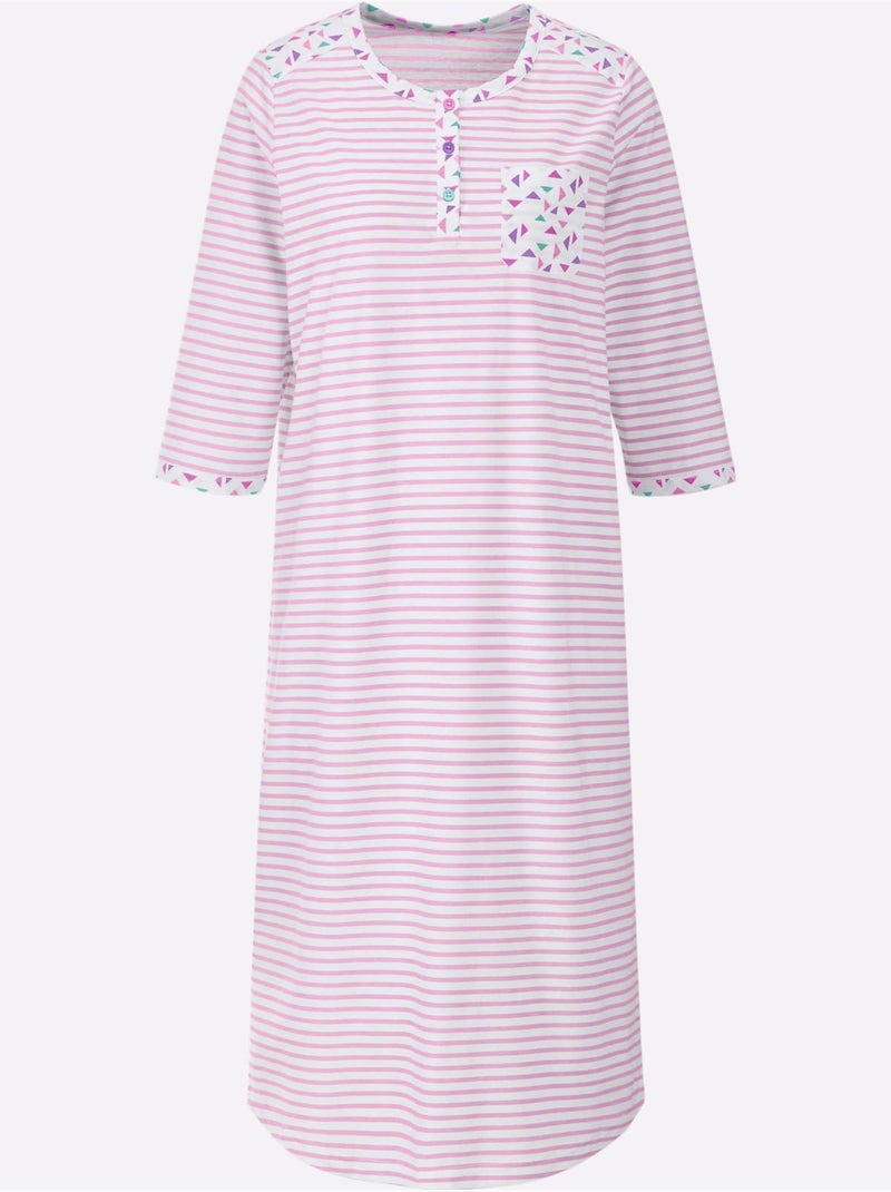 Chemise de nuit jersey fin - taille standard - witt Rose - Kiabi