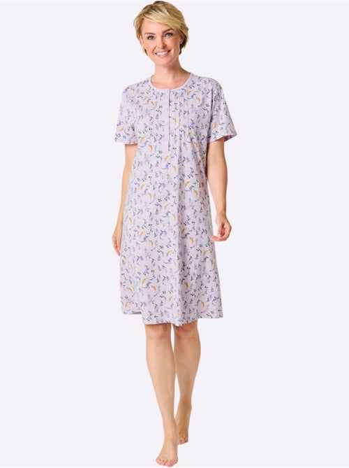 Chemise De Nuit Jersey Fin - Taille Standard - Witt - Kiabi