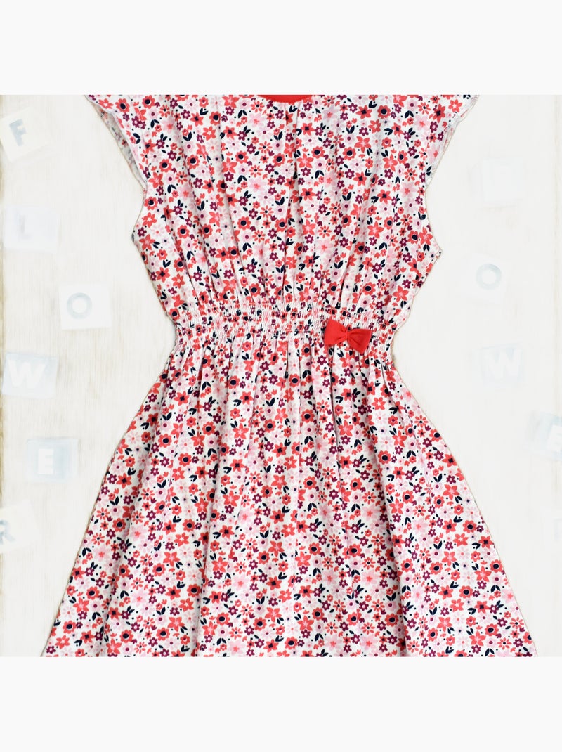 Chemise De Nuit Jersey 'flower Power''doo&bo' Rose - Kiabi