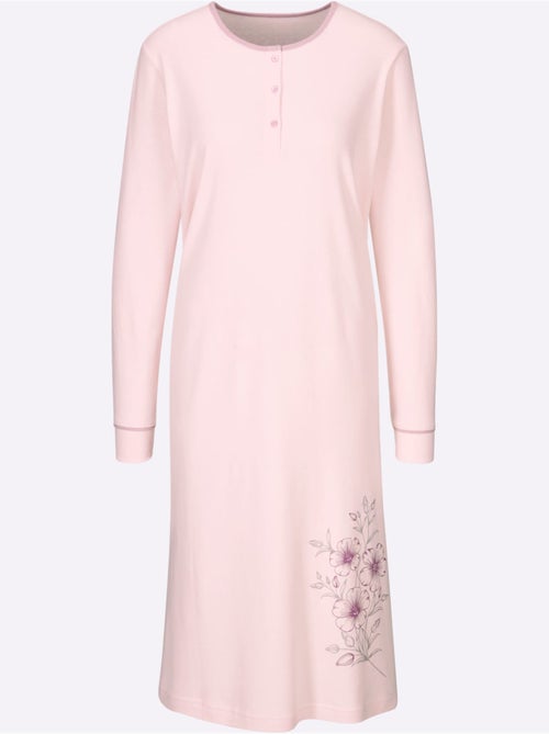 Chemise De Nuit Jersey Moelleux - Taille Standard - Witt - Kiabi