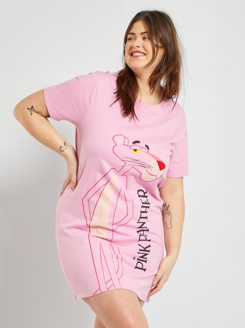 Chemise de nuit ' La Panthère Rose' - Kiabi