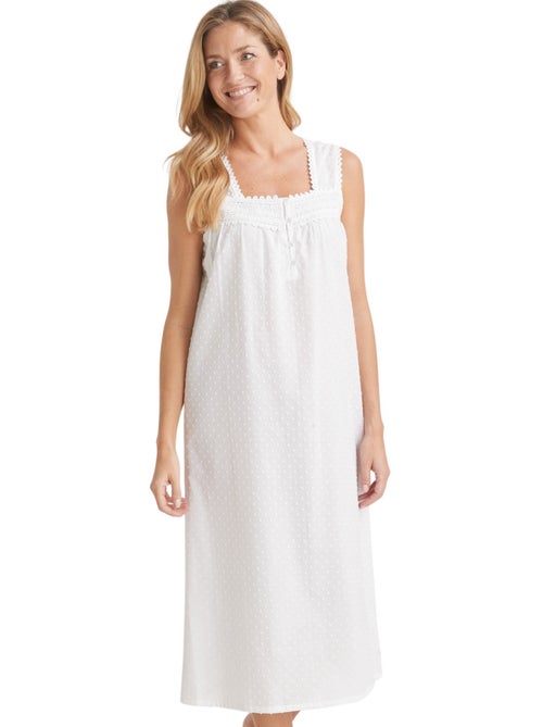 Chemise de nuit larges bretelles - DAXON - Kiabi