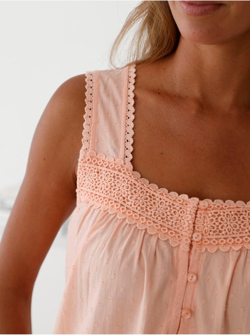 Chemise de nuit larges bretelles - DAXON - Kiabi