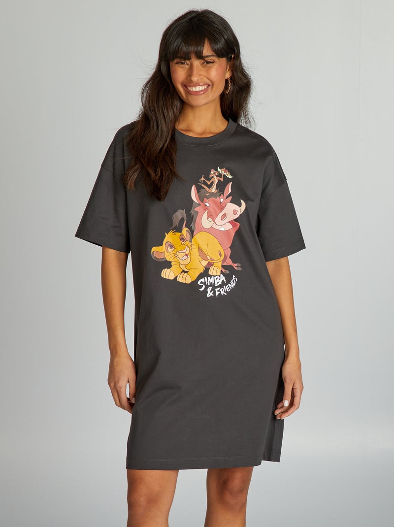 Chemise de nuit 'Le roi lion' 'Disney' Gris - Kiabi