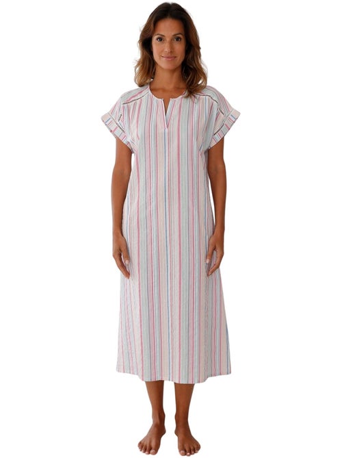 Chemise de nuit légère manches courtes - DAXON - Kiabi