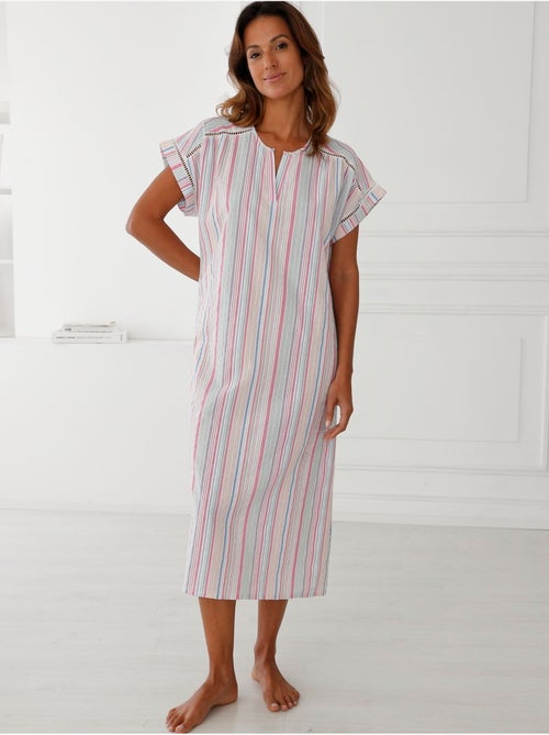 Chemise de nuit légère manches courtes - DAXON - Kiabi