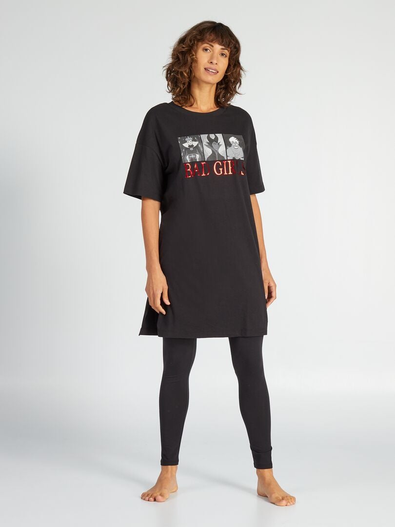 Chemise de nuit + legging 'Bad Girls' de 'Disney' - Bad Girls - Kiabi - 18.00�?�