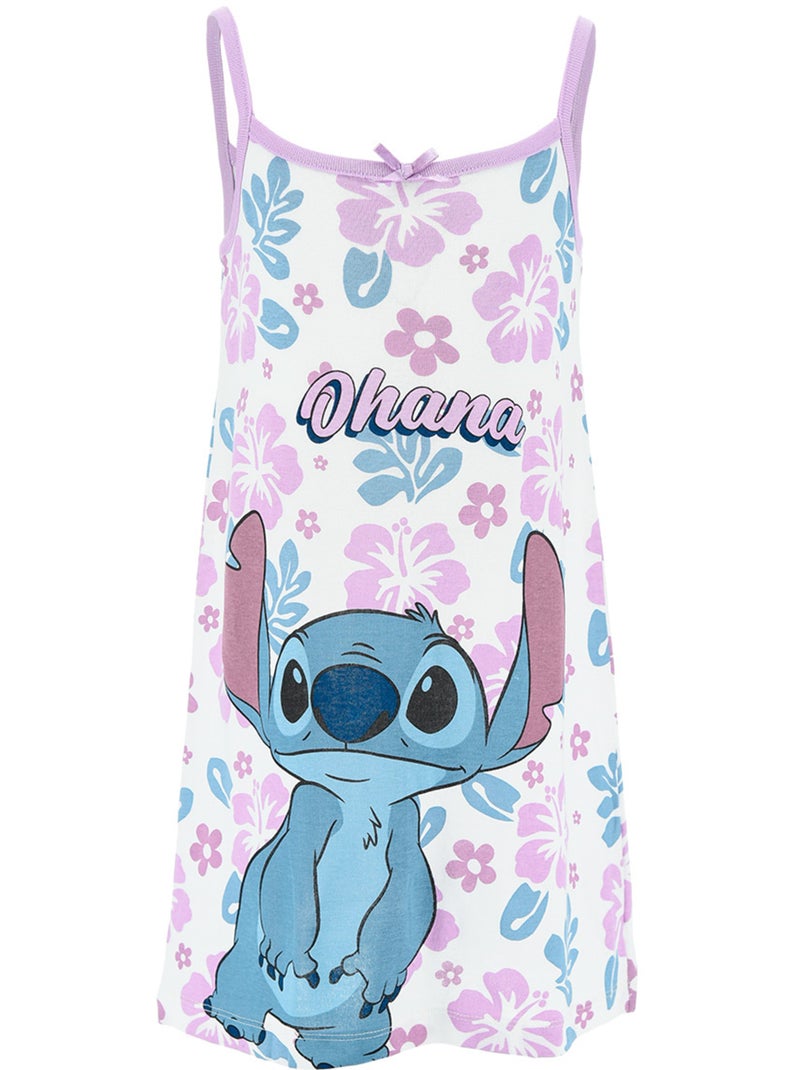 Chemise de Nuit Lilo & Stitch   | Licence Officielle Blanc - Kiabi