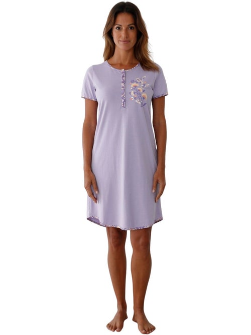 Chemise de nuit liquette courte - DAXON - Kiabi