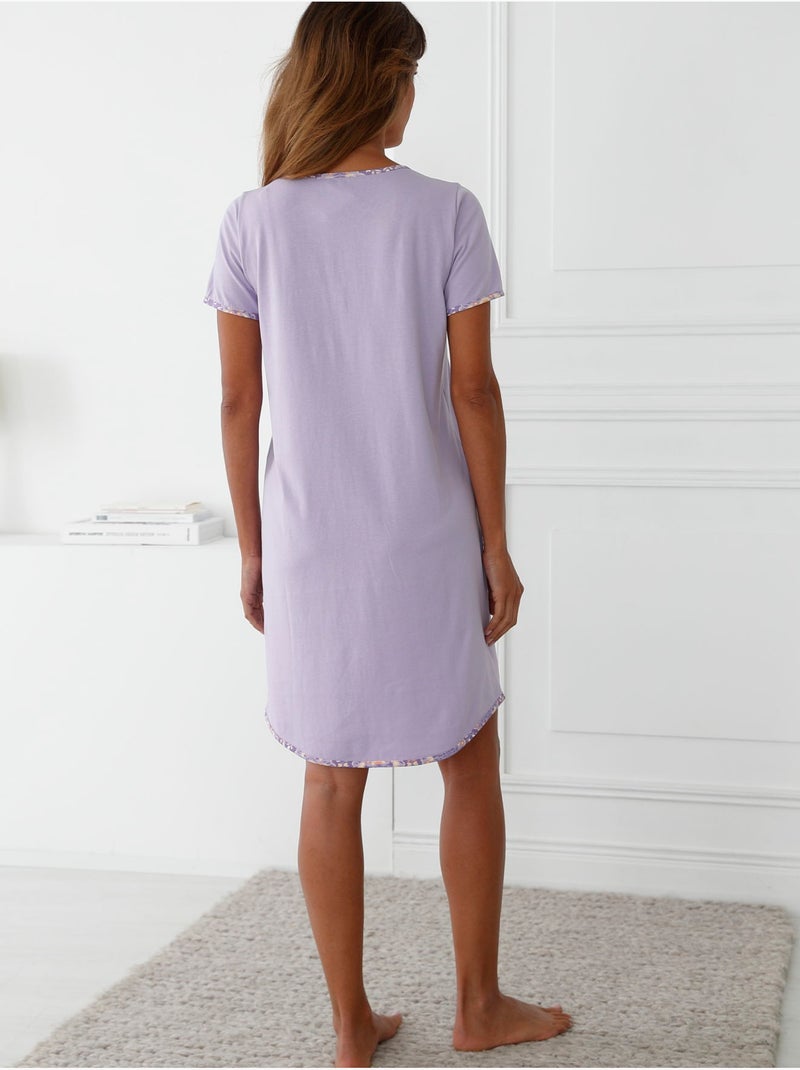 Chemise de nuit liquette courte - DAXON Parme - Kiabi