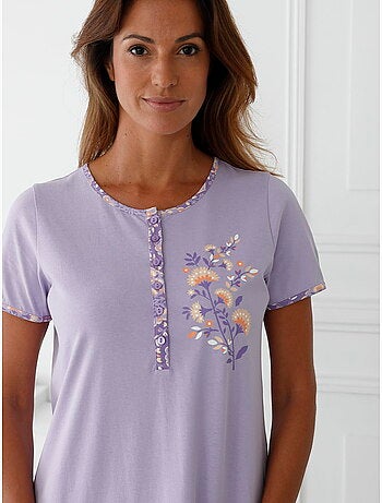 Chemise de nuit liquette courte