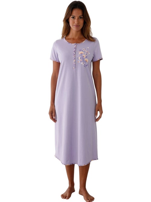 Chemise de nuit liquette longue - DAXON - Kiabi
