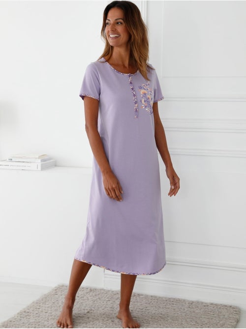 Chemise de nuit liquette longue - DAXON - Kiabi