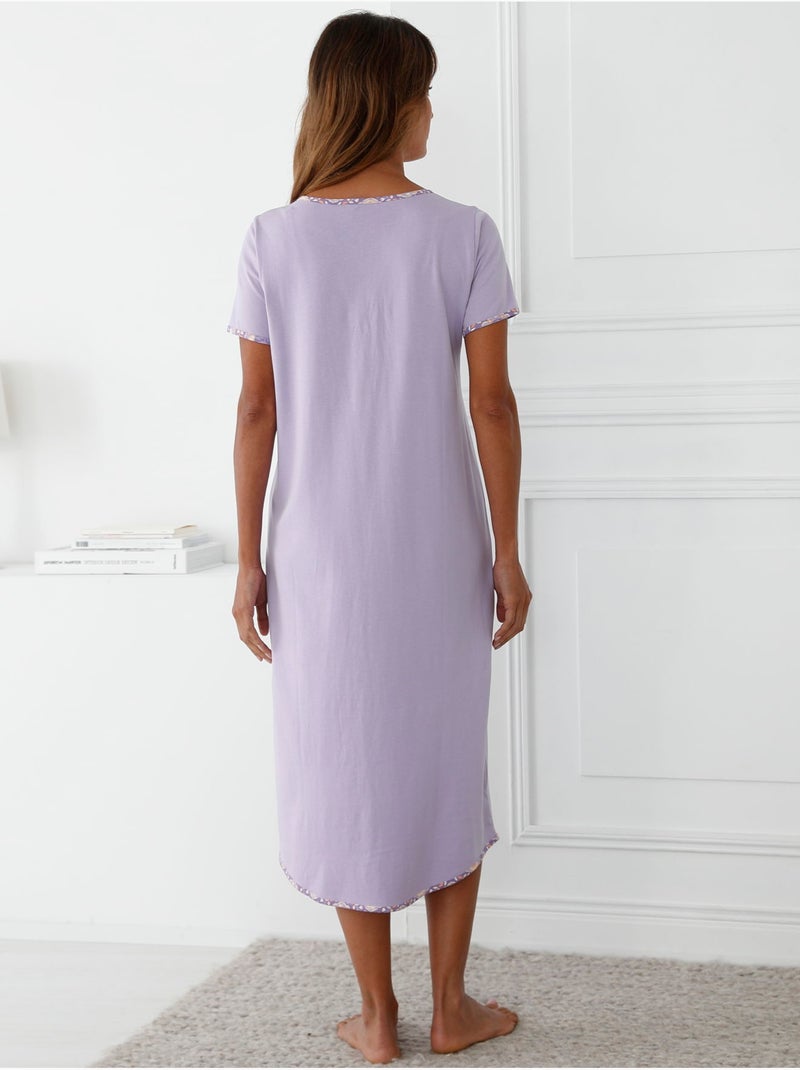 Chemise de nuit liquette longue - DAXON Parme - Kiabi