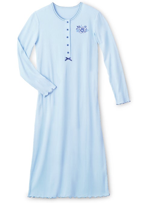Chemise de nuit longue coton - DAXON - Kiabi Chemise de nuit longue coton - DAXON - Kiabi