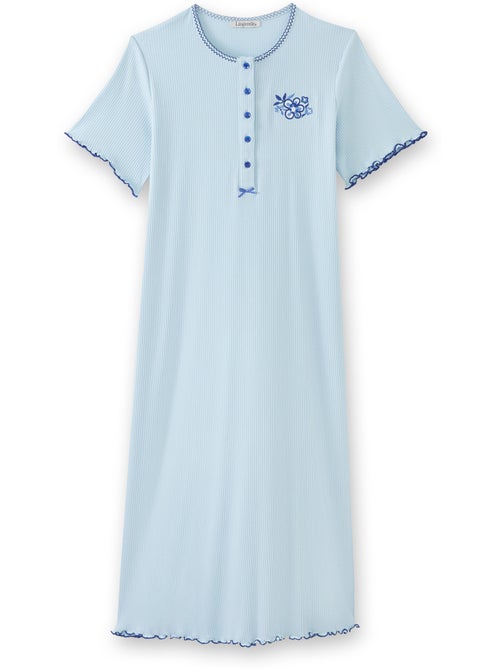Chemise de nuit longue coton - DAXON - Kiabi