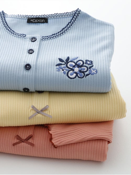 Chemise de nuit longue coton - DAXON - Kiabi
