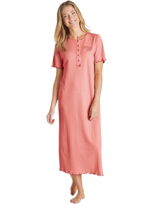 Chemise de nuit longue coton - DAXON - Kiabi Chemise de nuit longue coton - DAXON - Kiabi
