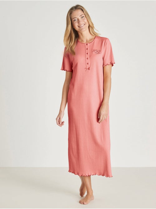 Chemise de nuit longue coton - DAXON - Kiabi Chemise de nuit longue coton - DAXON - Kiabi