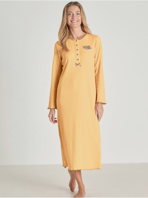Chemise de nuit longue coton - DAXON - Kiabi