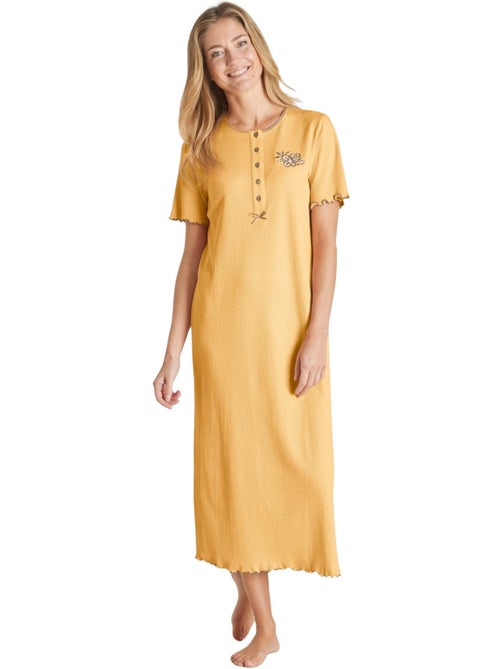 Chemise de nuit longue coton - DAXON - Kiabi Chemise de nuit longue coton - DAXON - Kiabi