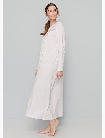 Chemise de nuit longue coton - lot de 2 - Afibel