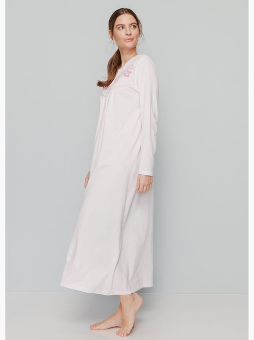 Chemise de nuit longue coton - lot de 2 - Afibel - Kiabi