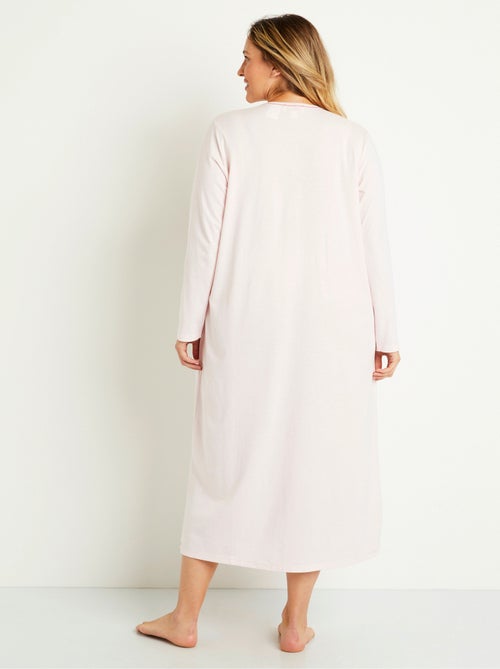 Chemise de nuit longue coton - lot de 2 - Kiabi