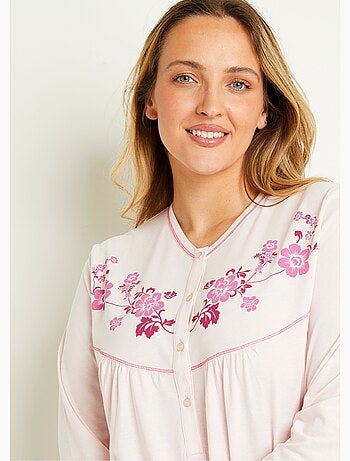 Chemise de nuit longue coton - lot de 2