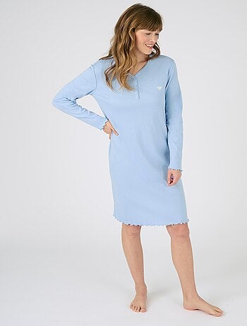 Chemise de nuit maille côtelée - Damart