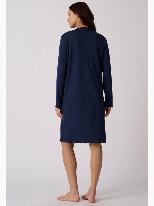 Chemise de nuit maille côtelée - Damart - Kiabi Chemise de nuit maille côtelée - Damart - Kiabi