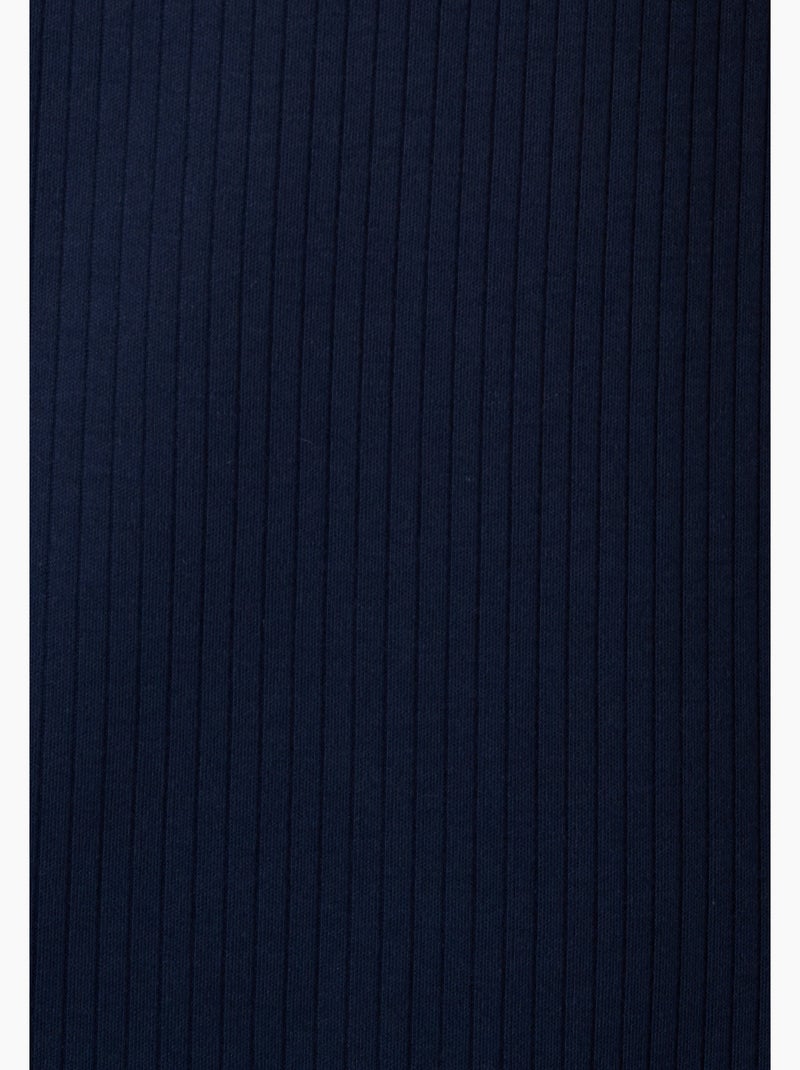 Chemise de nuit maille côtelée - Damart Bleu marine - Kiabi
