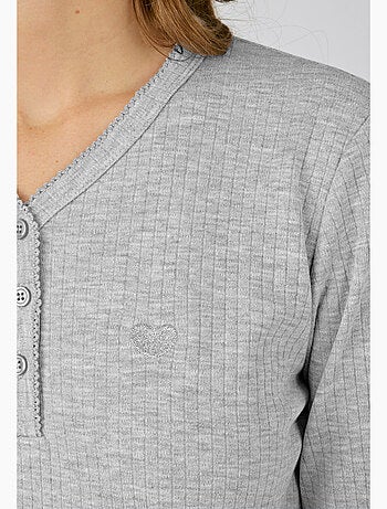 Chemise de nuit maille côtelée - Damart