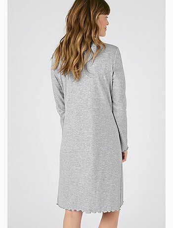 Chemise de nuit maille côtelée - Damart