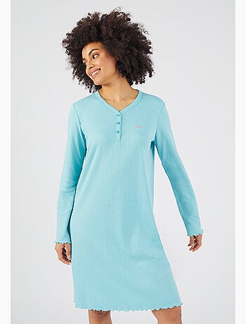 Chemise de nuit maille côtelée - Damart