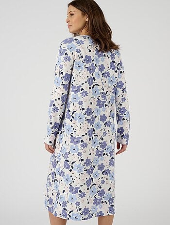 Chemise de nuit maille côtelée, intérieur légèrement gratté - Damart
