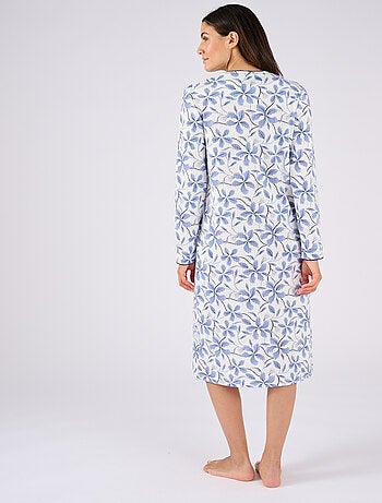 Chemise de nuit maille côtelée, intérieur légèrement gratté - Damart