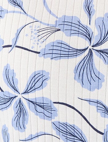 Chemise de nuit maille côtelée, intérieur légèrement gratté - Damart