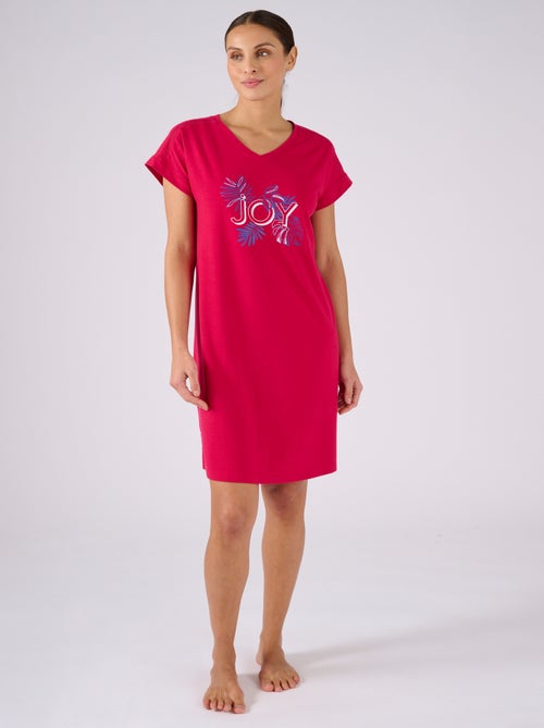 Chemise de nuit maille jersey Climatyl - Damart - Kiabi