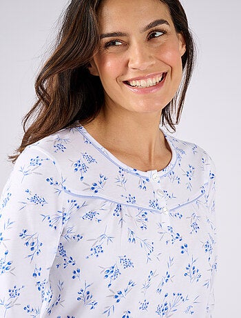 Chemise de nuit maille jersey pur coton - Damart